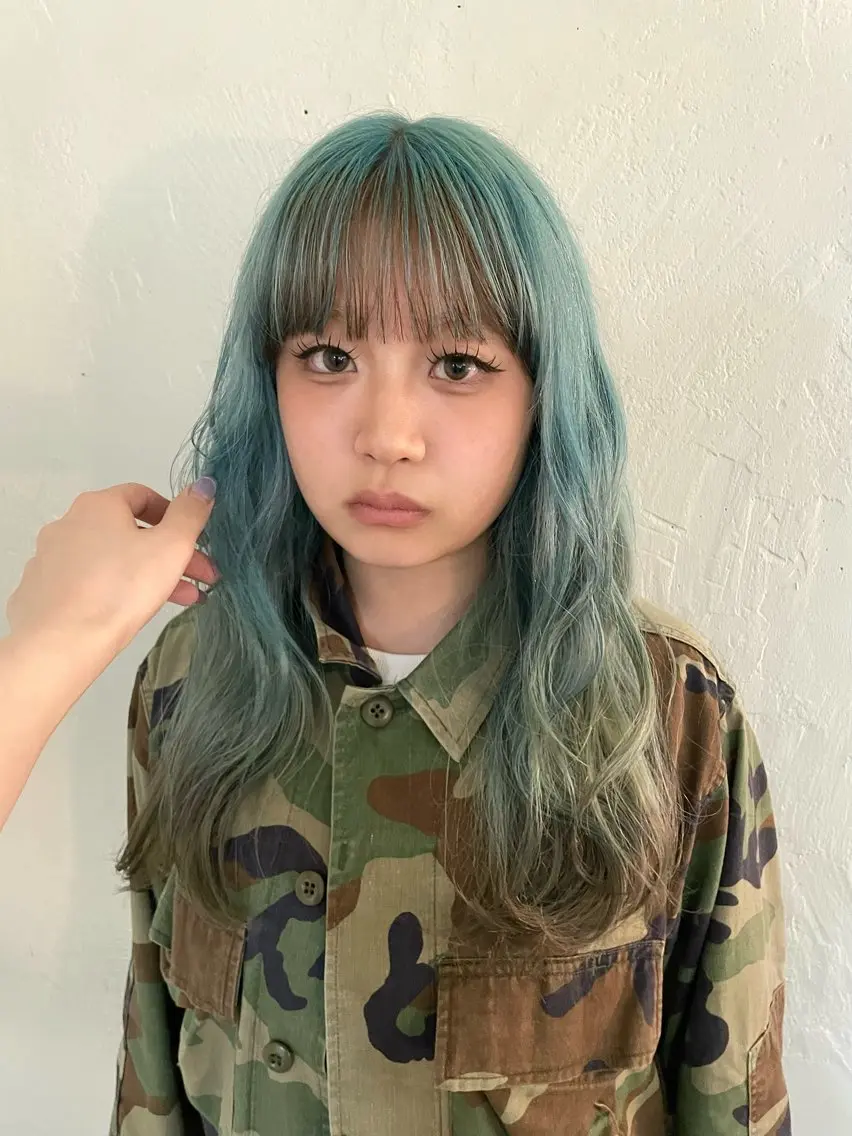 ロング カラー ヘアカラー mana/ハイトーン /ヘアセット🎀のヘアスタイル