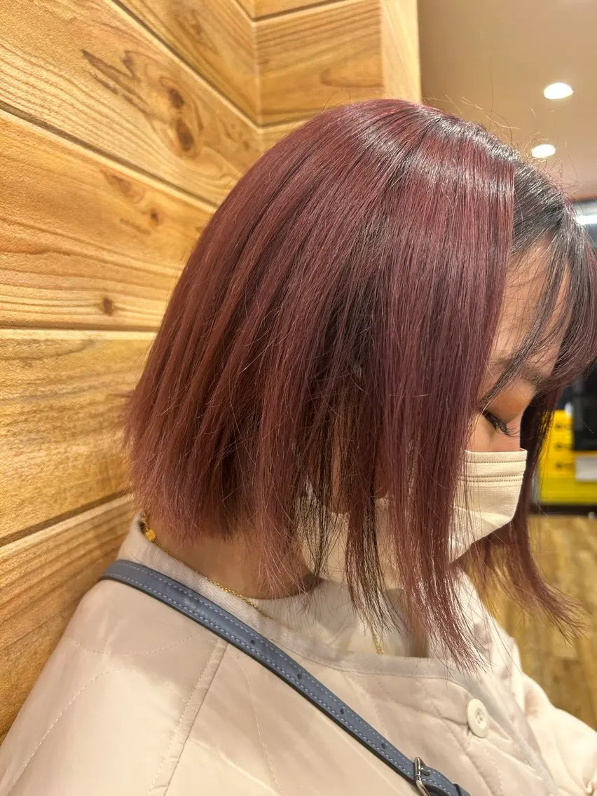 ミディアム ヘアカラー メンズカット 💇原一樹のヘアスタイル