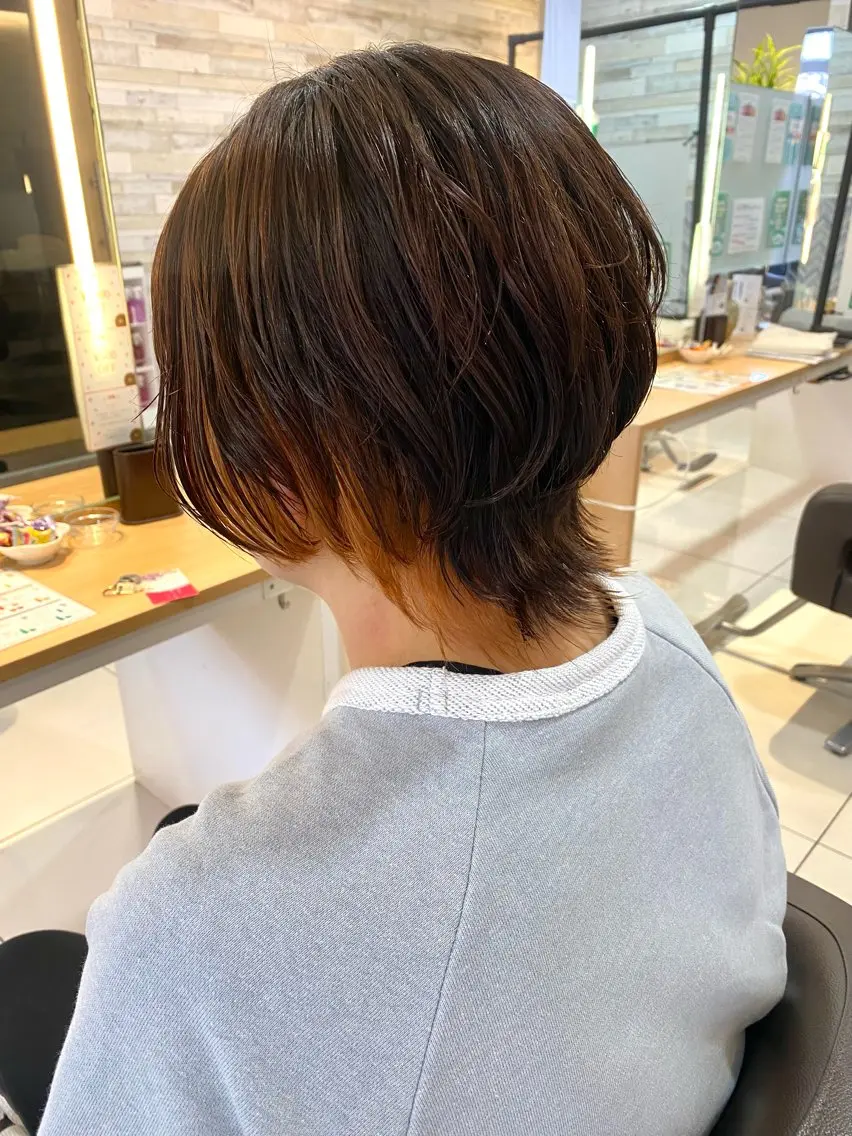 ショート ショートヘア ウルフカット 🐥波巻き/メンズ/ ショート🐥いとみなのヘアスタイル