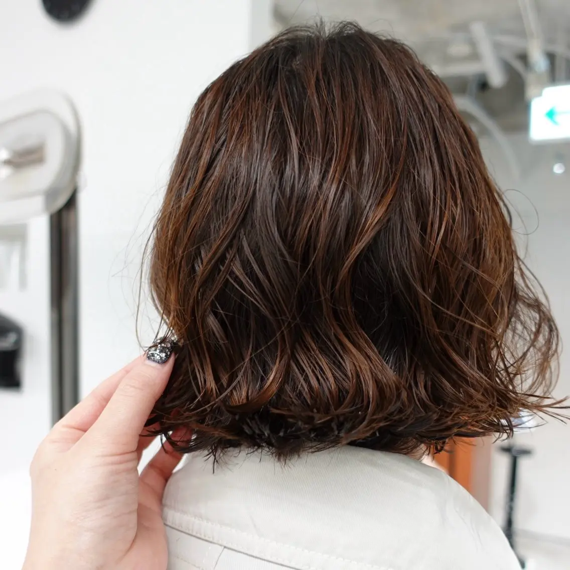 ショート パーマ ヘアアレンジ ボブ ニュアンスパーマ カット パーマ 🌐サトウ リョウ🌐のヘアスタイル
