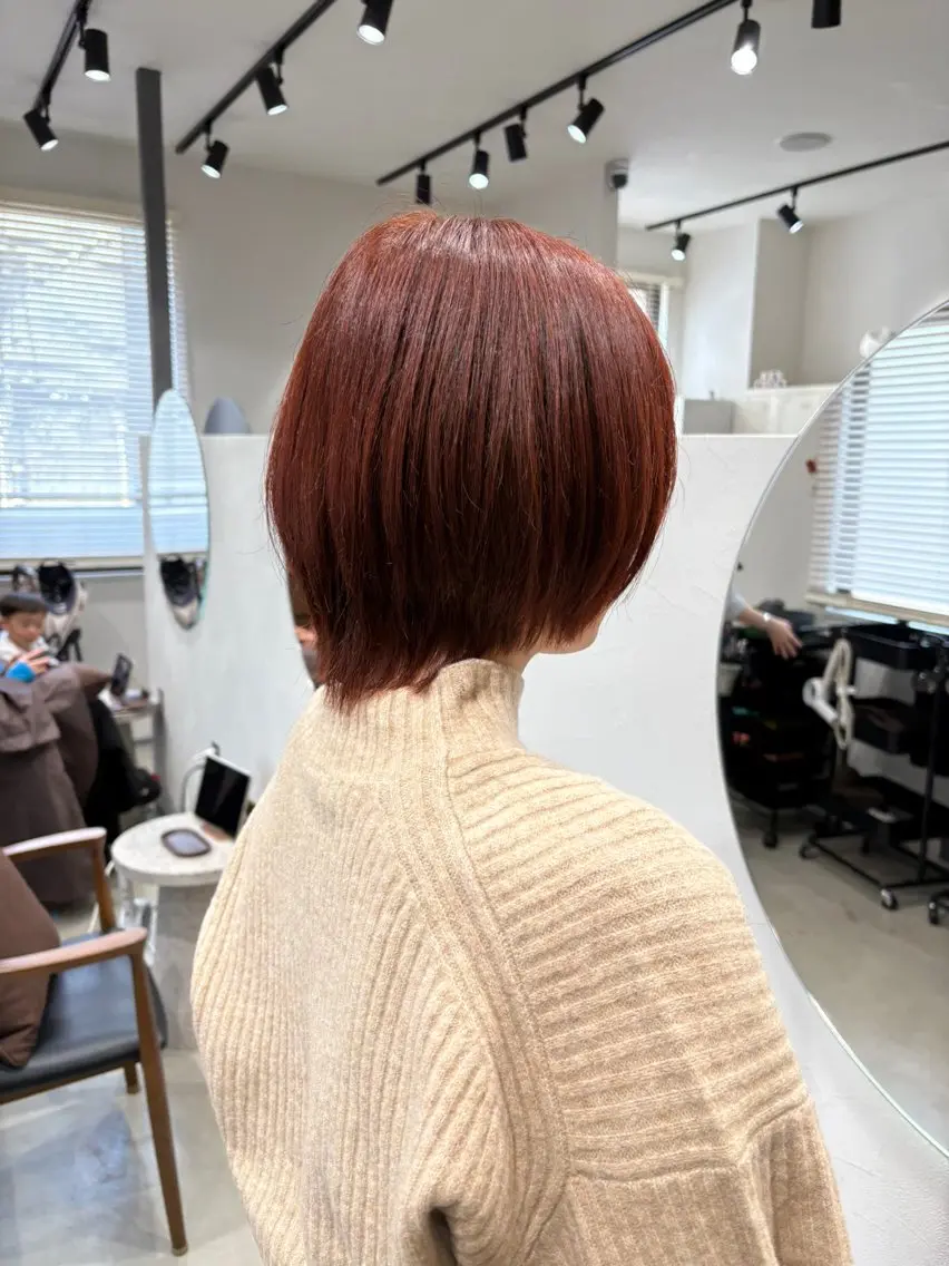 ショート カラー ショートヘア カット ヘアカラー ボブ/レイヤー /河内温太のヘアスタイル