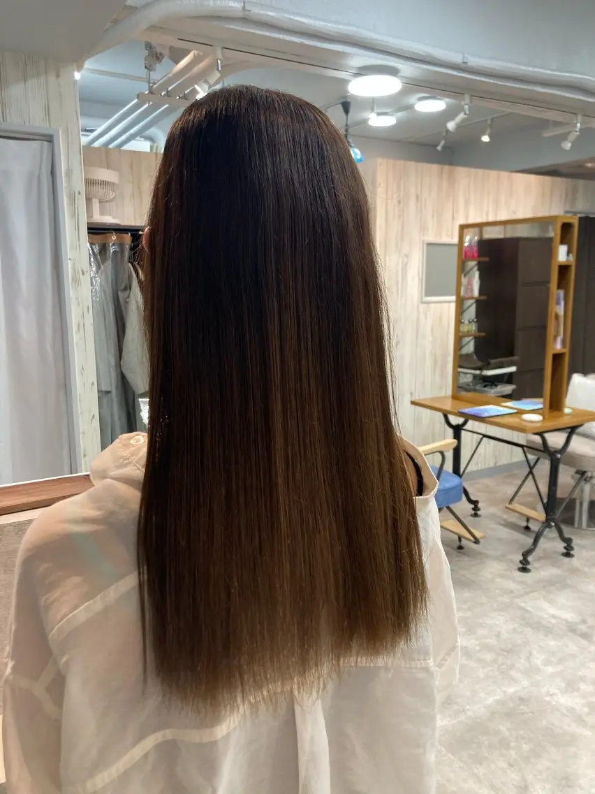 ロング 暖色カラー💞 菊地しおんのヘアスタイル