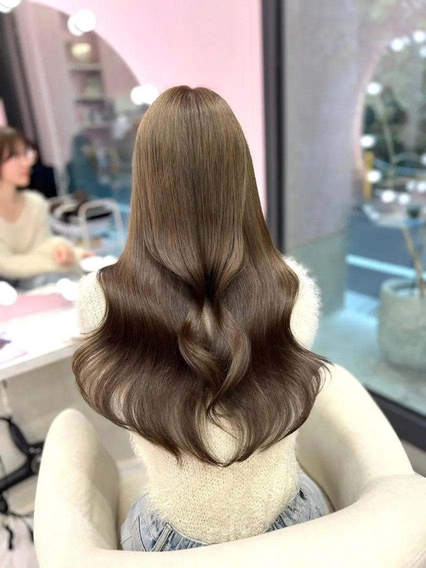 ロング カラー ブリーチ ブリーチなしカラー 【ADITION】 Konatsuのヘアスタイル