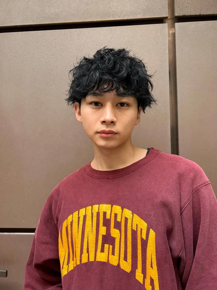 ショート パーマ カット パーマ メンズ清潔感のプロ 💈メンズパーマ藤田のヘアスタイル