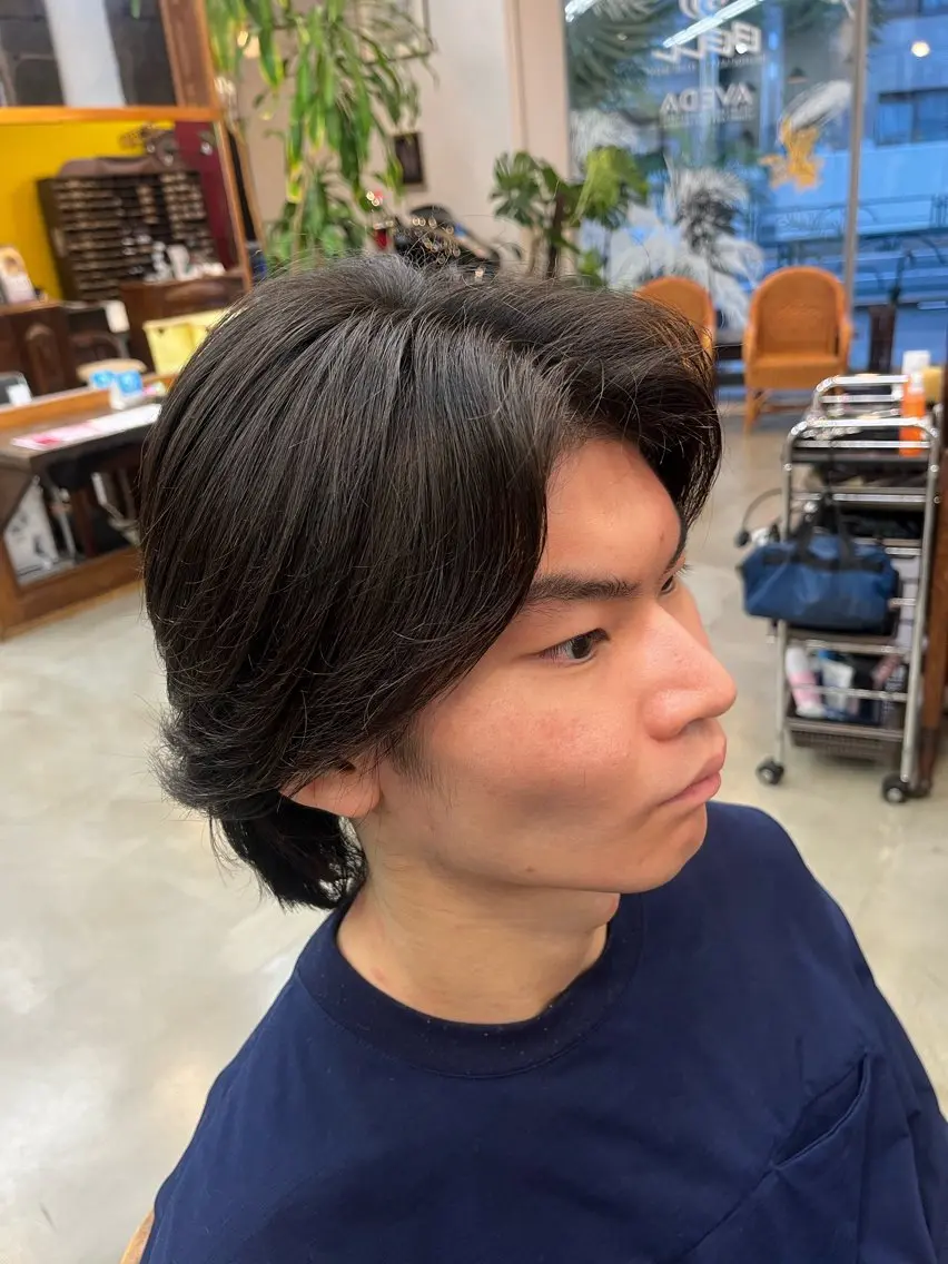 ミディアム メンズ センターパート 中島 海斗のヘアスタイル