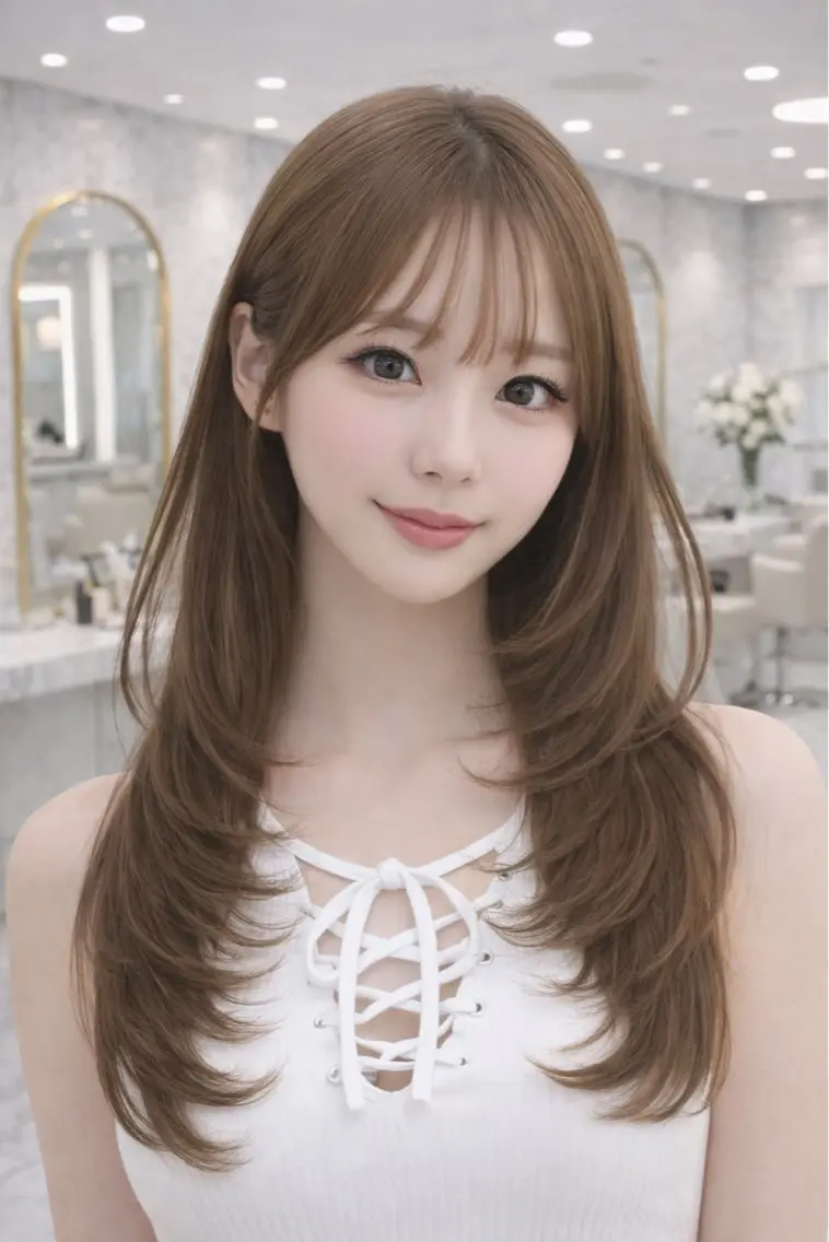 セミロング カット ヘアカラー トリートメント シンタニナオト /梅田茶屋町のヘアスタイル