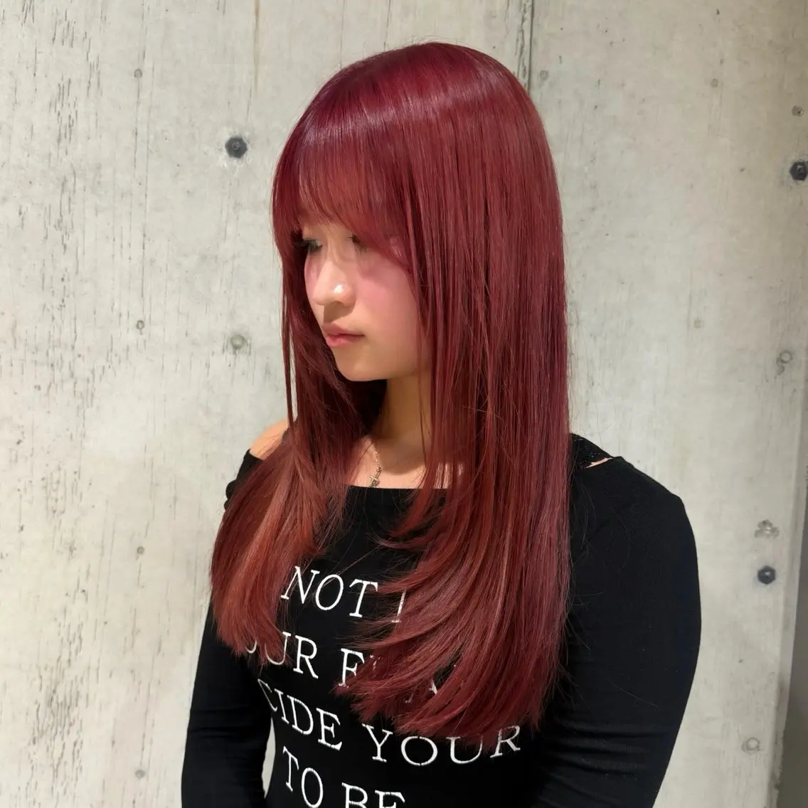 セミロング カラー レイヤーカット 柔め透明感血色カラー 暖色/レイヤー/ゆいのヘアスタイル