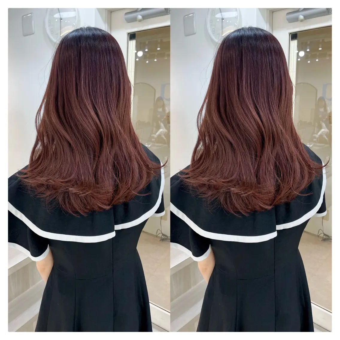 セミロング カラー カット ヘアカラー トリートメント 村山 茉衣のヘアスタイル