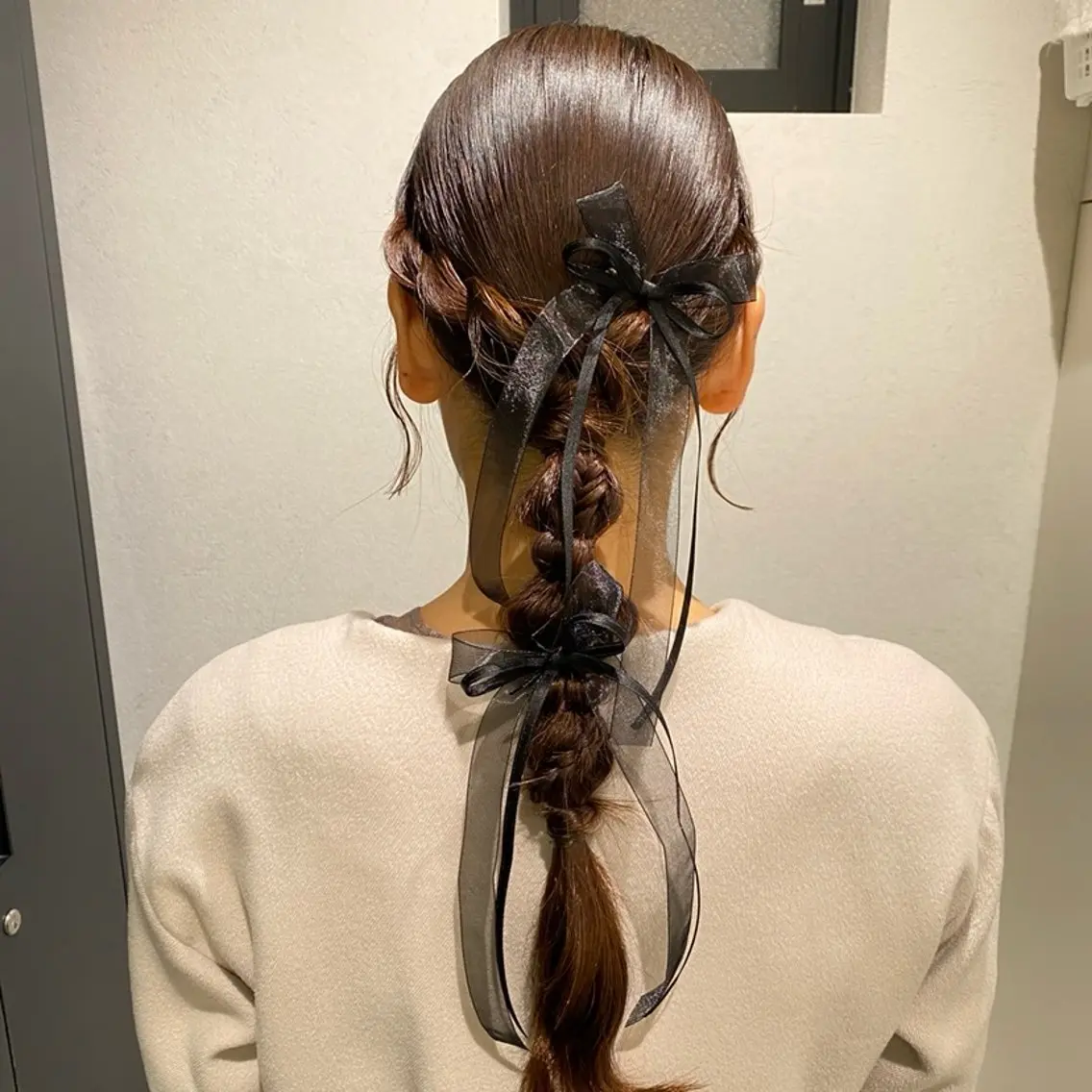 【🌟大事な日の🌟】ヘアアレンジ/結婚式や2次会などに🤎の写真