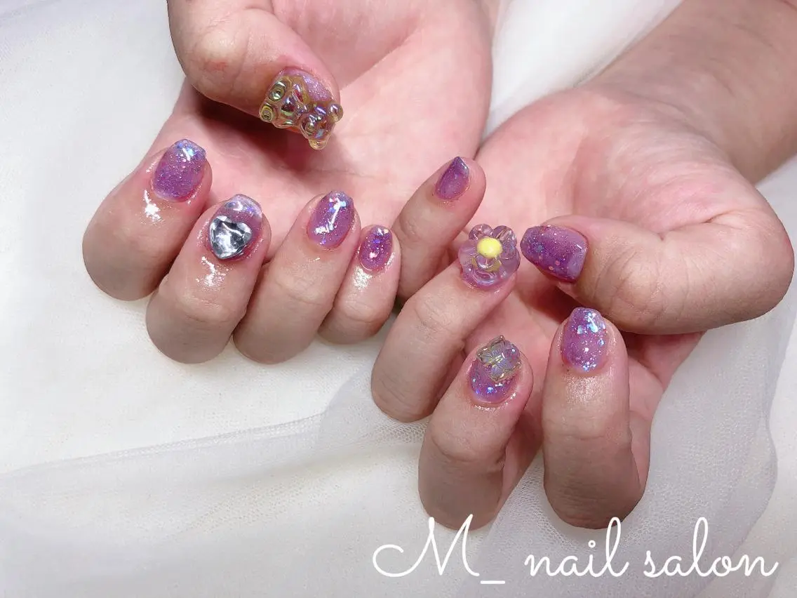 ネイル 持ち込み ワンカラーネイル M_ nail salonのネイルデザイン