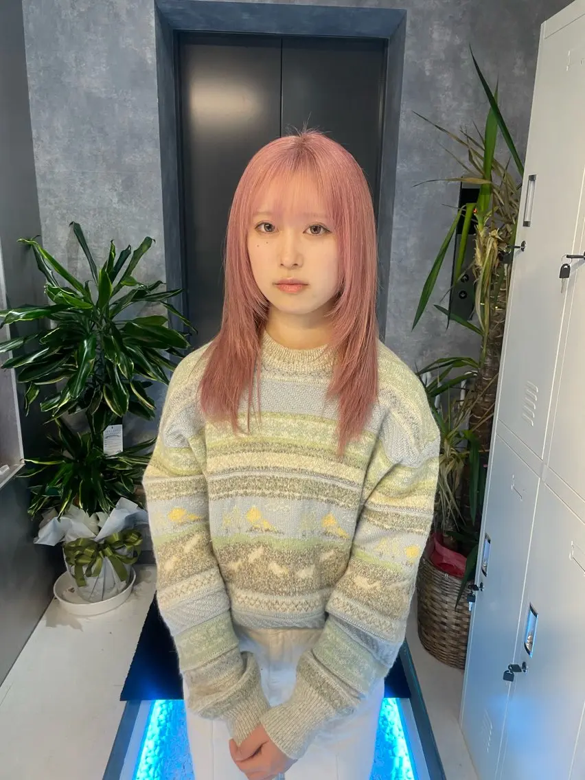 カラー ヘアカラー 透明感カラー/立川 ハイトーンきっか🍀のヘアスタイル