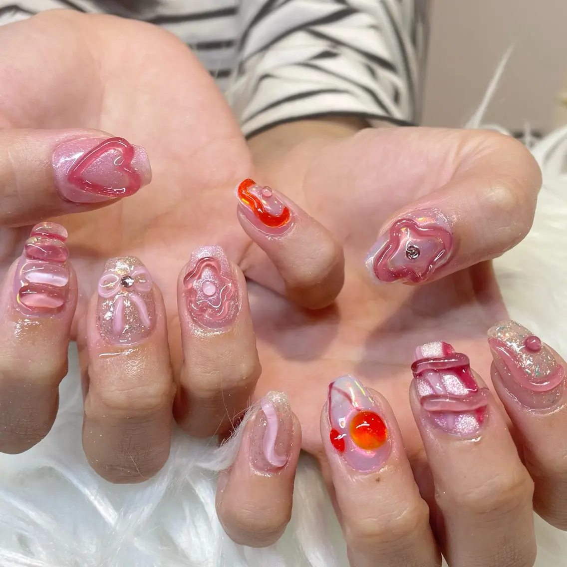ネイル ハンドネイル 新井 ひなののネイルデザイン