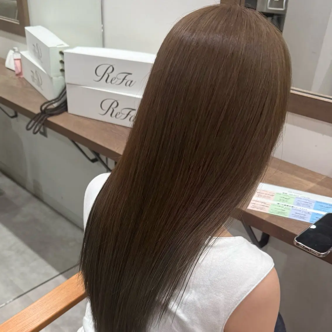 ロング カット ヘアカラー ルナ🫐縮毛矯正 🫐髪質改善のヘアスタイル
