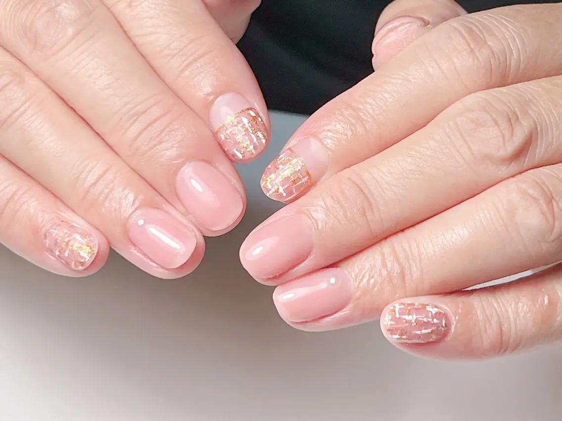 ネイル ツイードネイル yunoi nailのネイルデザイン