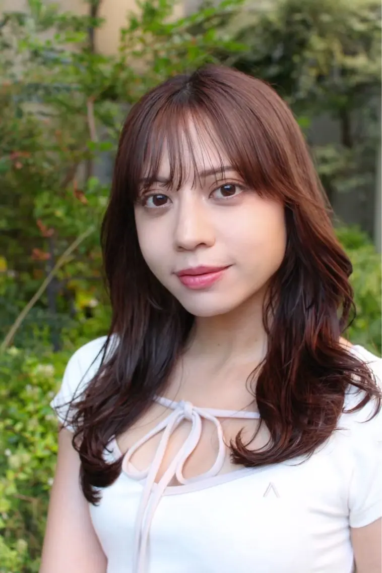 ロング カラー ヘアカラー 六本木乙羽 透明感ツヤカラー🧸のヘアスタイル