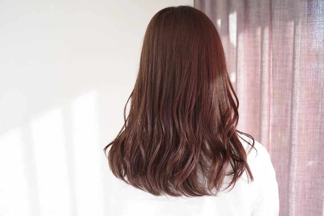 セミロング ヘアカラー トリートメント ✅ケアブリーチ✅ トヨオカ ノブヒデのヘアスタイル