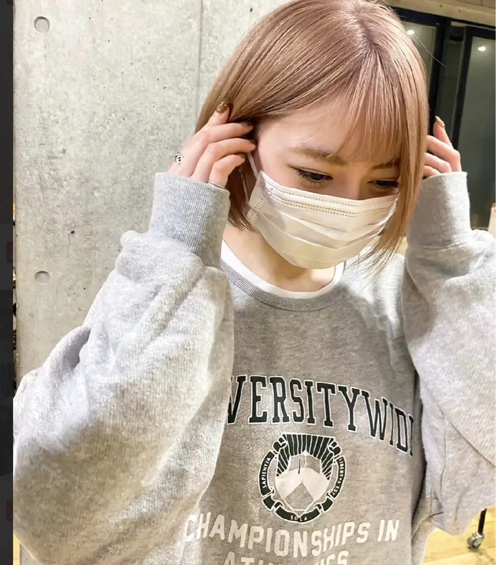 ミディアム カラー ヘアカラー 🤎ᩚ暖色ブラウン りょうか🧸横浜のヘアスタイル