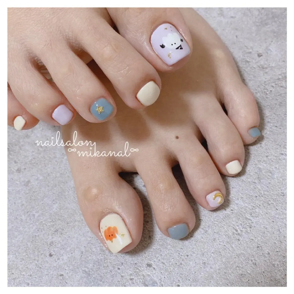 ネイル フットネイル nailsalon ∞ ﾐｶﾅﾙ ∞のネイルデザイン