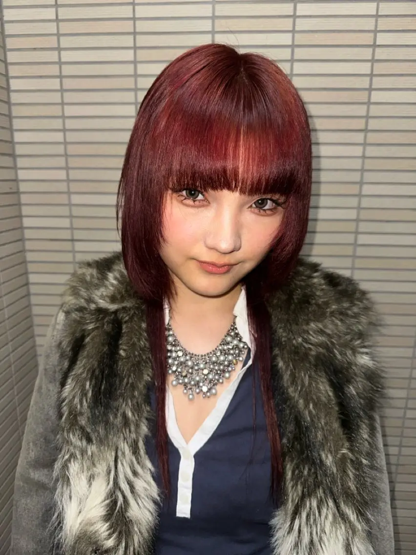 ミディアム ヘアカラー ハイトーン🫀 デザイン🪐yumeのヘアスタイル