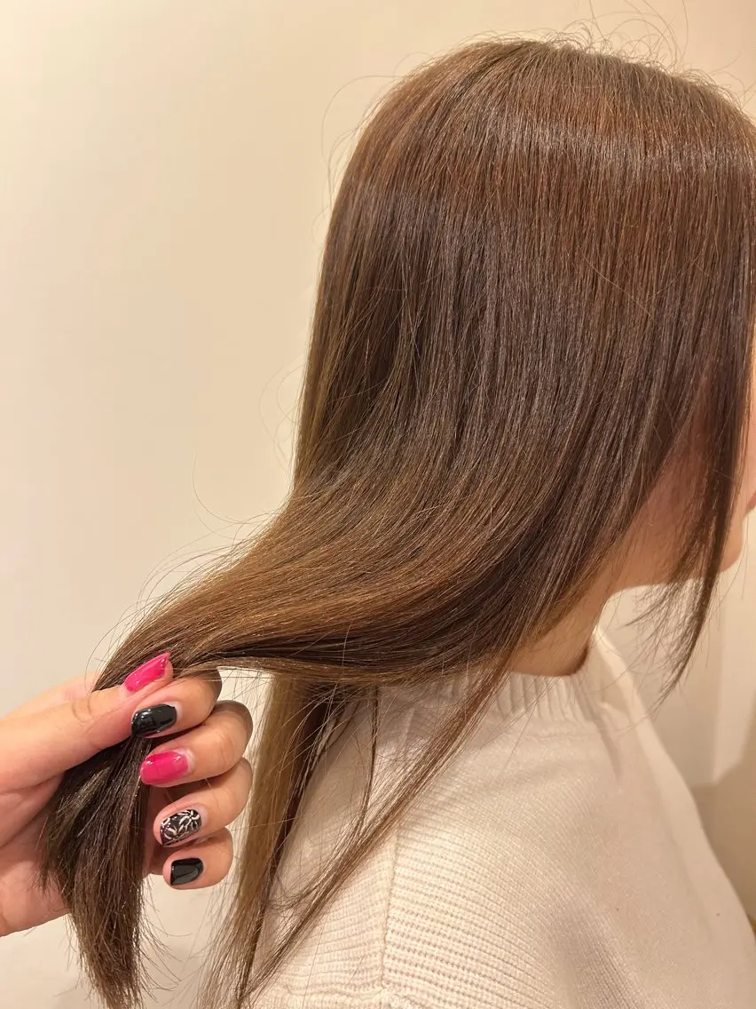 セミロング カラー 🤍江坂 ハヤシアヤナ🤍のヘアスタイル