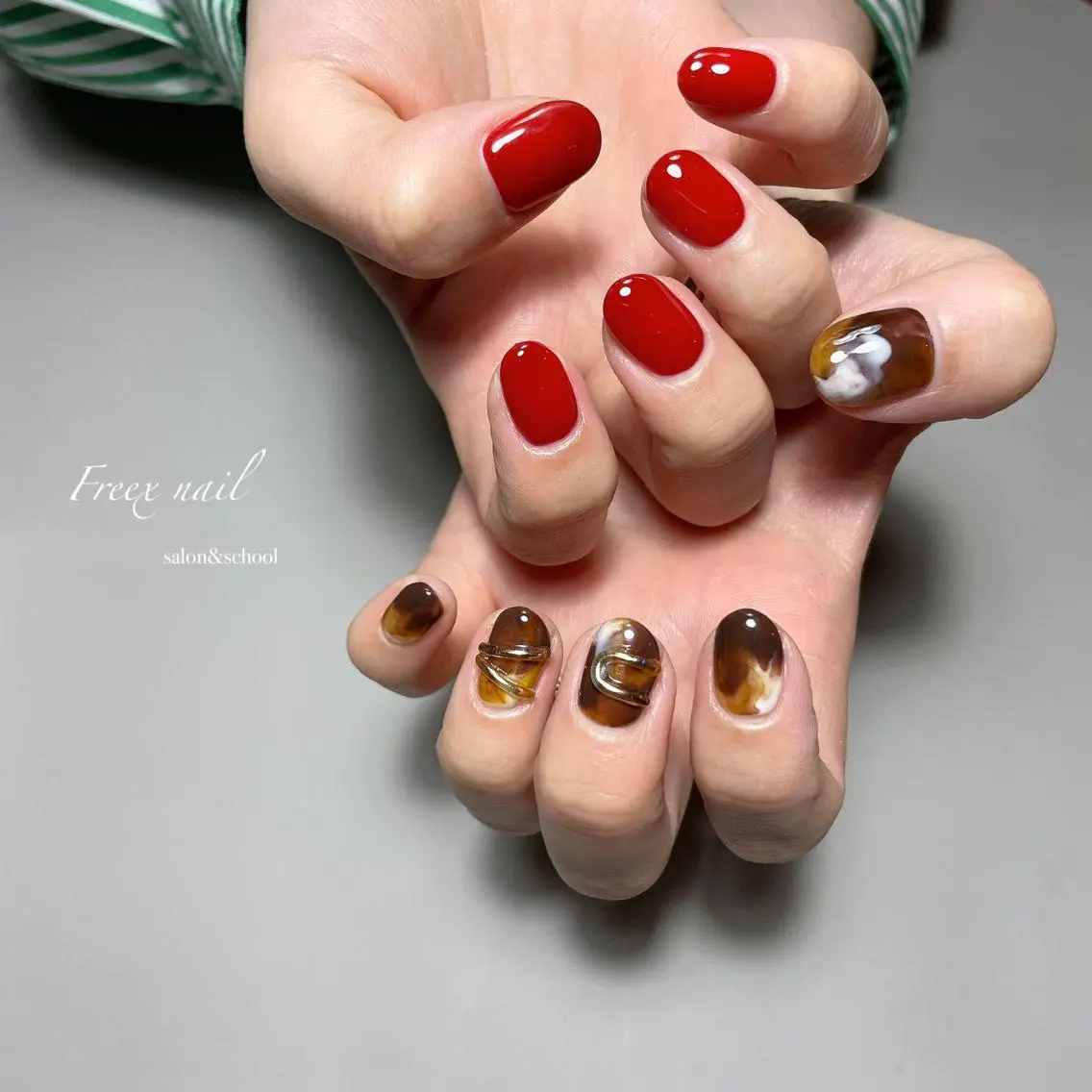 ネイル ハンドネイル フットネイル freex nail /ニュアンス/個性派のネイルデザイン