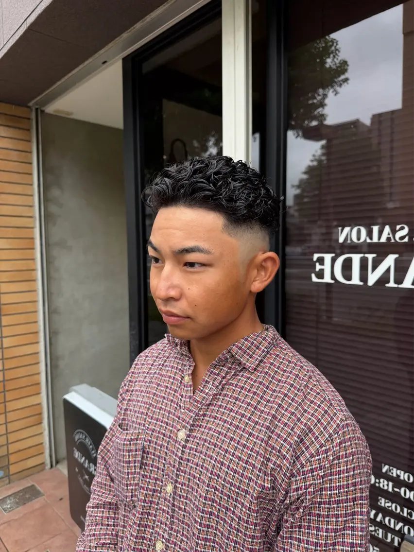 パーマ メンズ フェードカット メンズパーマ カット パーマ ハヤシカズキ/カラー ✂/メンズパーマのヘアスタイル