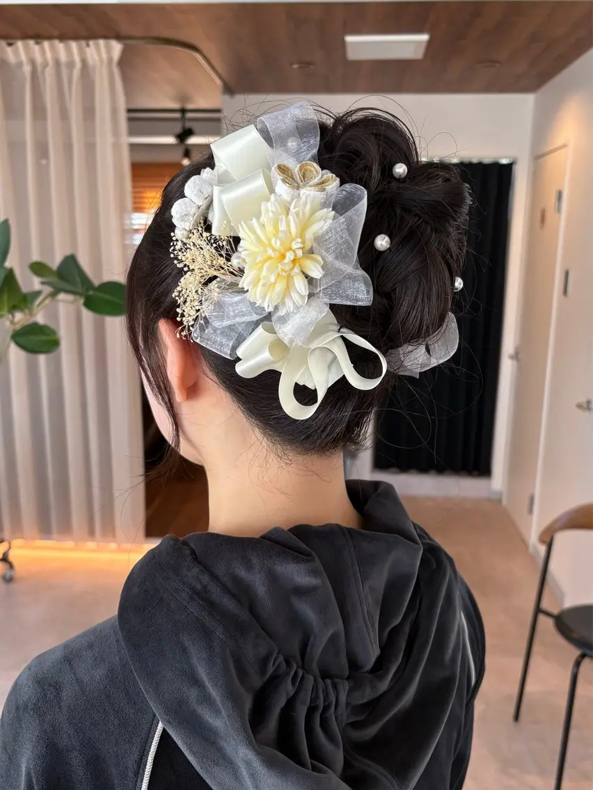 ヘアアレンジ 成人式 ヘアセット aina / n.w.hのヘアスタイル