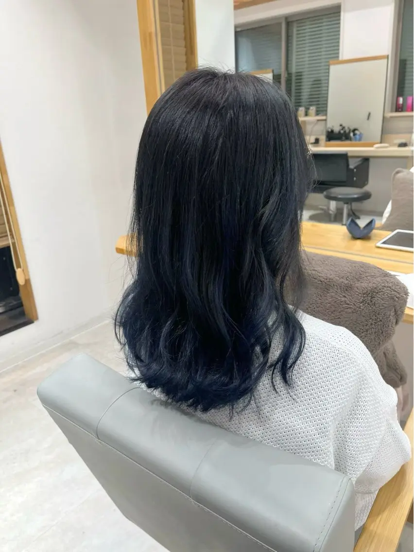 セミロング カラー カット ヘアカラー トリートメント 【ニュアンスカラー・ 髪質改善】スズキカナのヘアスタイル