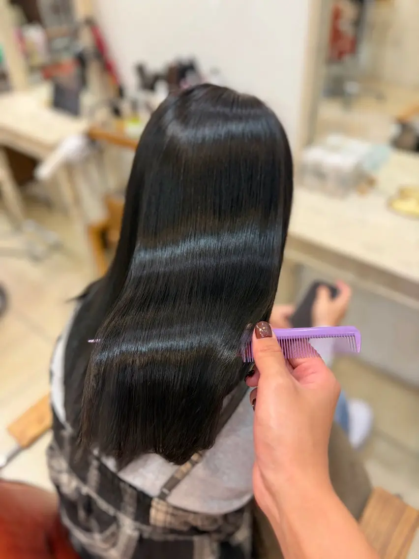 セミロング カラー オリーブカラー ヘアカラー トリートメント 艶髪✨透明感 カラー/渋谷💐梓真のヘアスタイル