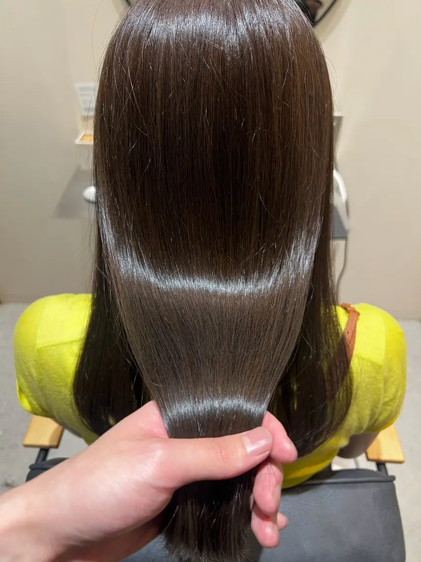 セミロング カラー 似合わせカット トリートメント おおたかの森/透 明感/小林のヘアスタイル