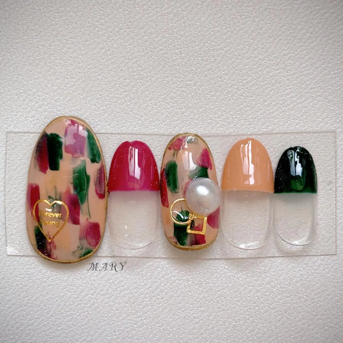 ネイル アートネイル フレンチネイル ニュアンスネイル ワンカラーネイル ハンドネイル Mary nail .narumiのネイルデザイン