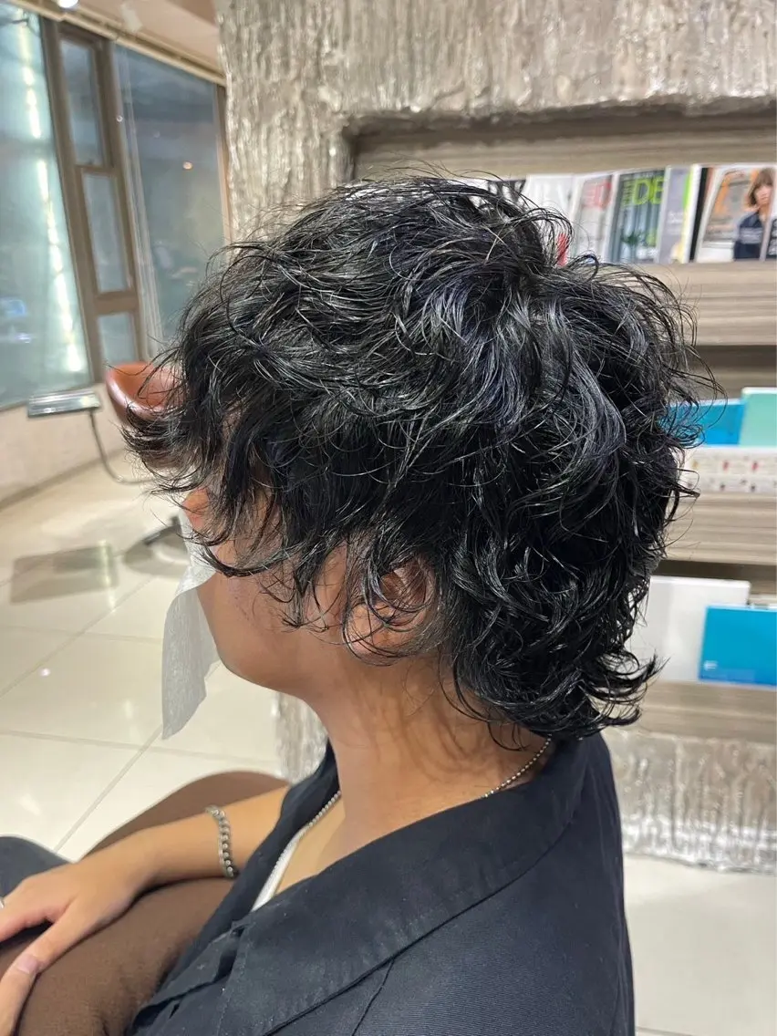 ミディアム パーマ メンズ 🐺パーマ特化🐺 安生　力哉のヘアスタイル