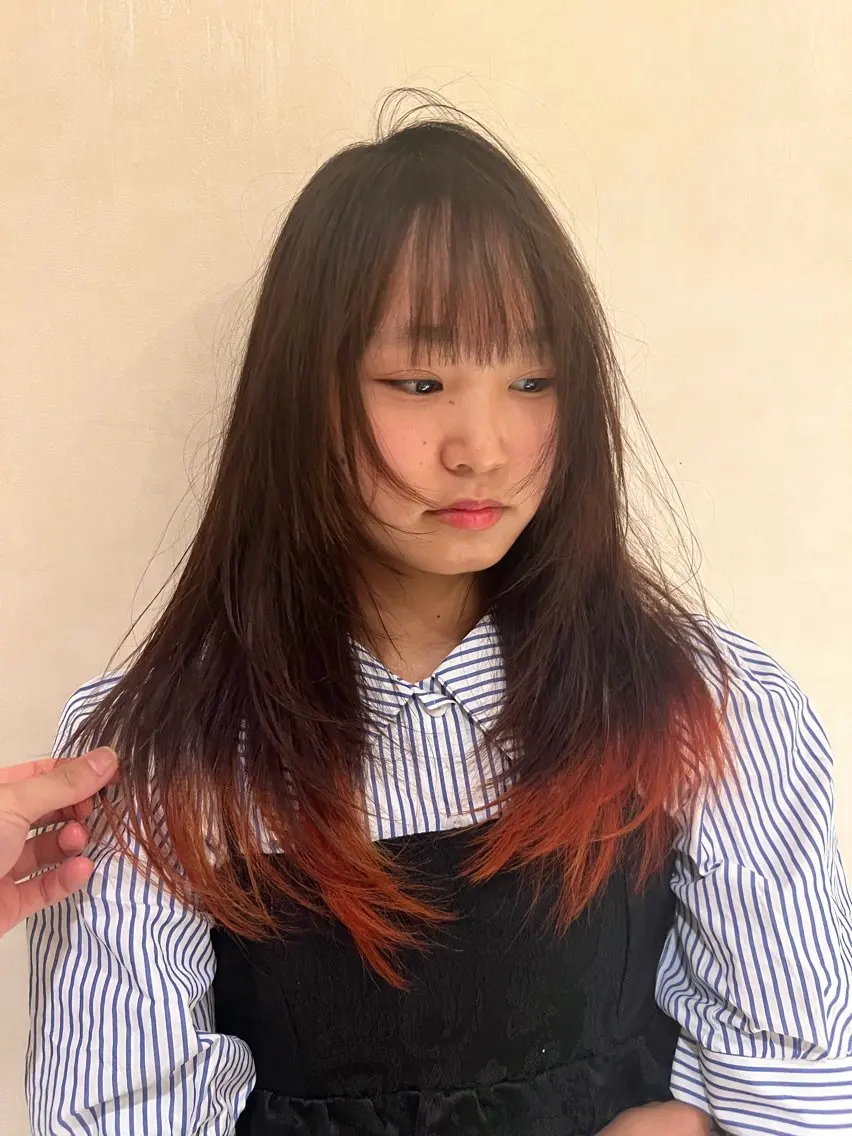 セミロング 髪質改善 阿部 祥大のヘアスタイル