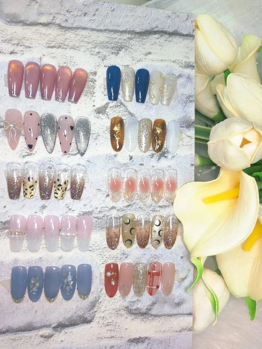 ネイル 長さ出し ジェルネイル キラキラネイル 持ち込み ニュアンスネイル Chouette Nailのネイルデザイン