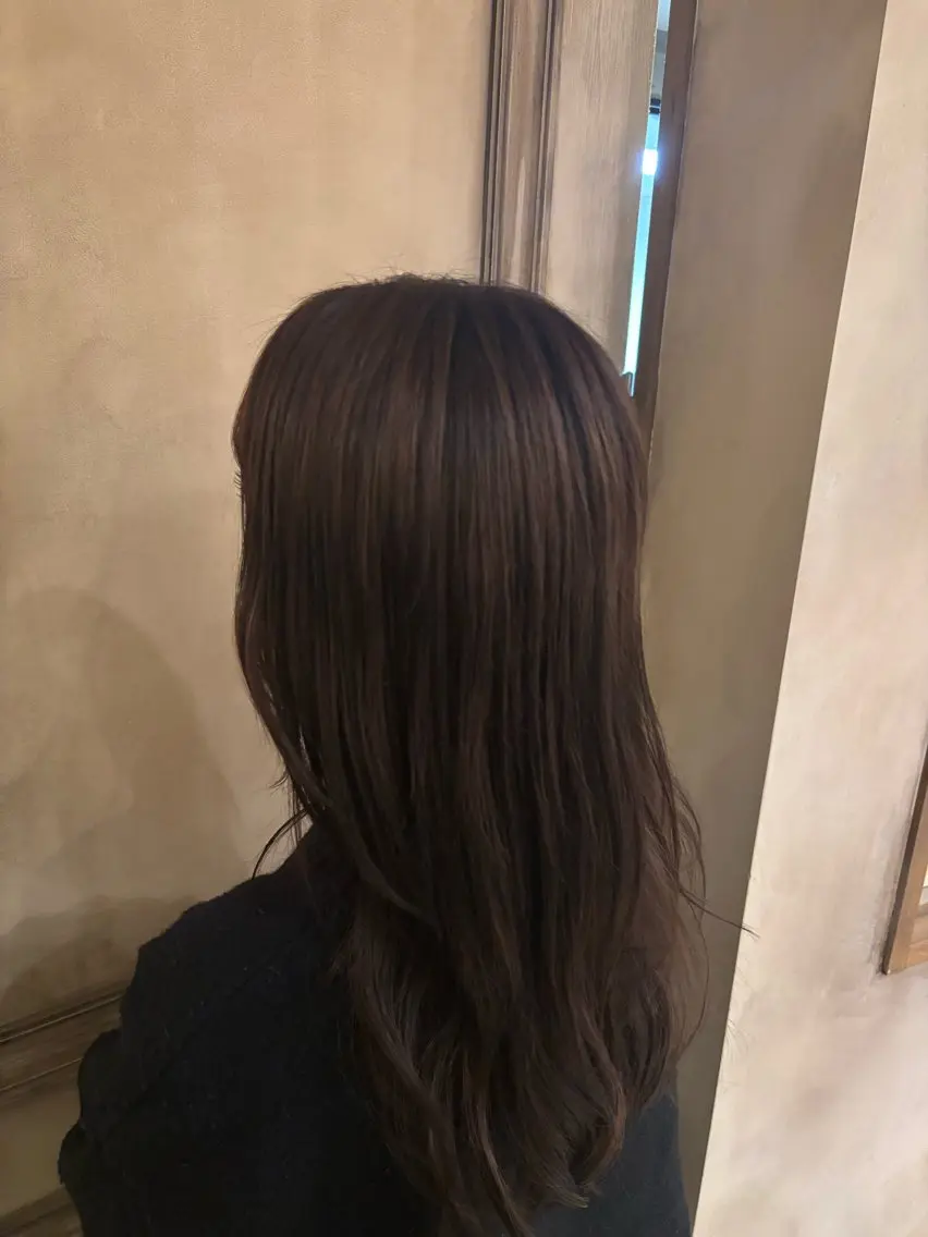 ロング カラー トリートメント 梅 優翔のヘアスタイル