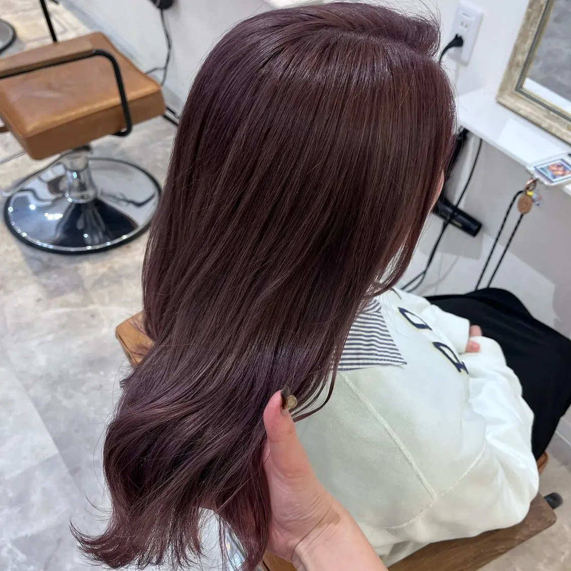 ミディアム カラー ヘアカラー トリートメント 梅田/髪質改善カラー ❄︎ mikiのヘアスタイル