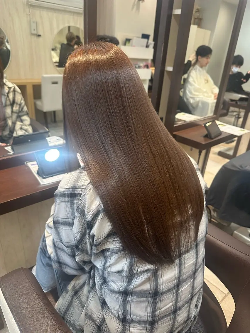 【1日3名様👤👤👤平日限定!】カット+美髪縮毛矯正+トリートメントの写真