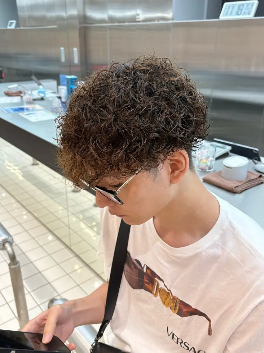 カラー パーマ メンズ カット ヘアカラー パーマ fifth 武正 琉生のヘアスタイル
