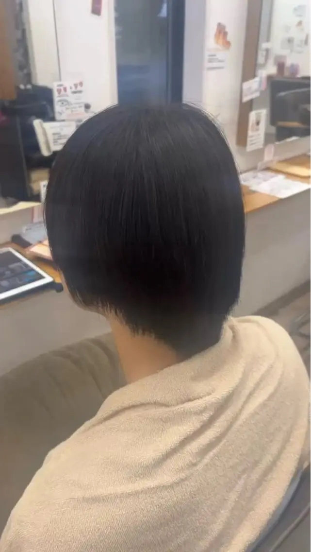 ショート 縮毛矯正 酒井 直桜矢のヘアスタイル