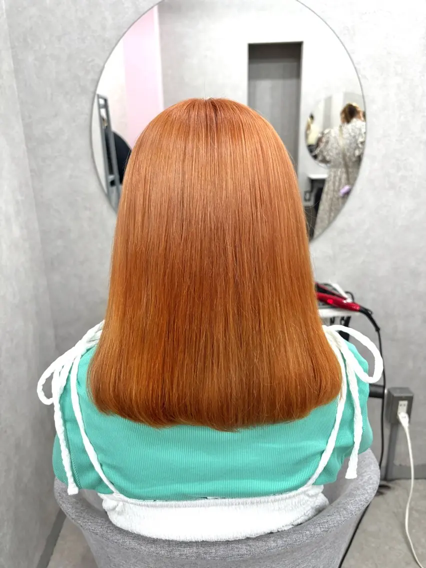 ミディアム ヘアカラー トリートメント 若月 七海のヘアスタイル