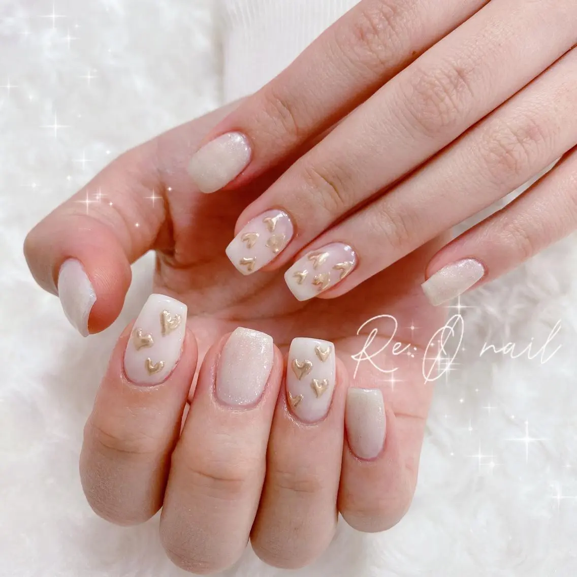ネイル アートネイル ハンドネイル Re:Ø nail 🩵TSUJIのネイルデザイン