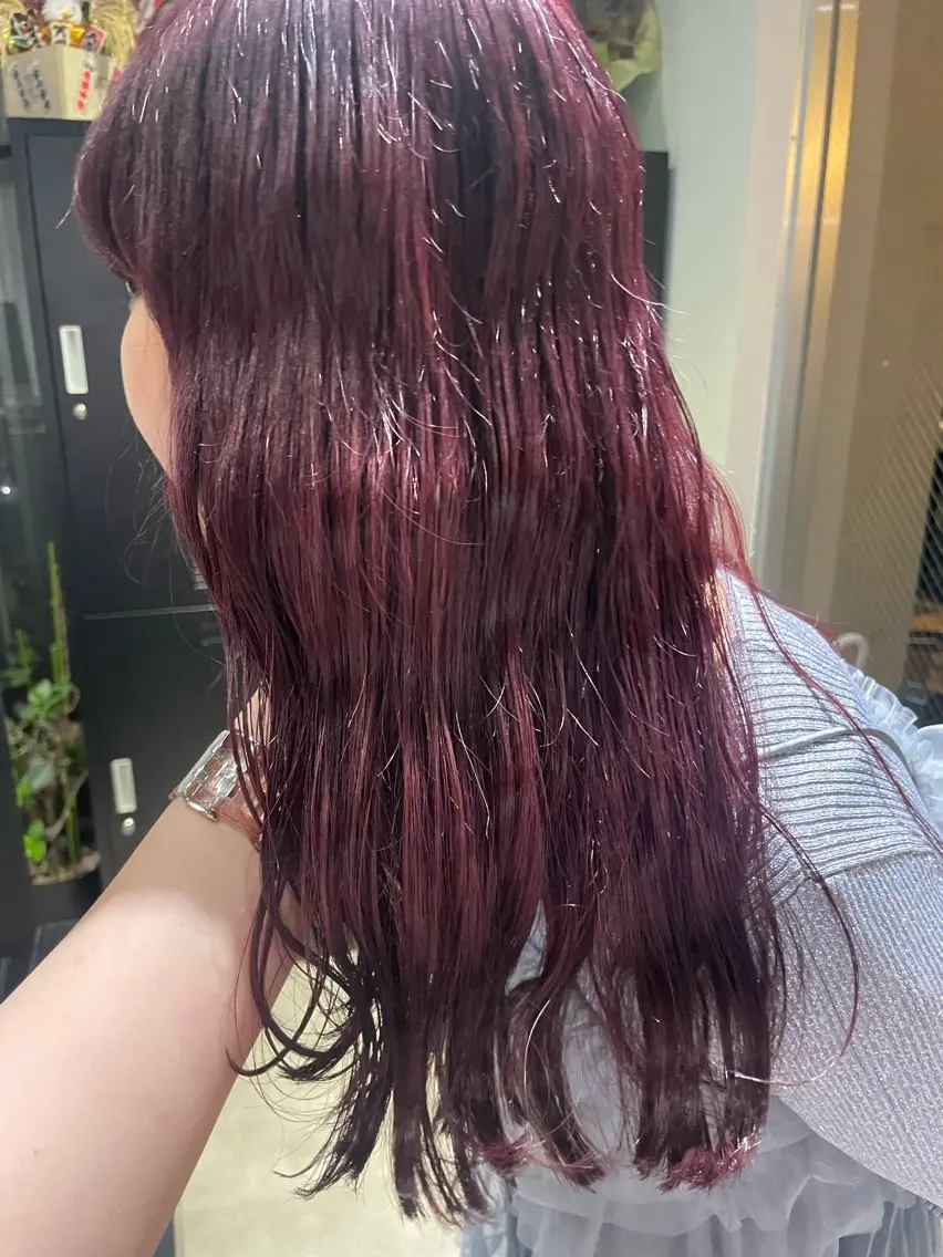 カラー ヘアカラー トリートメント ミルクティーベージュ ブリーチ🖤サヤカのヘアスタイル