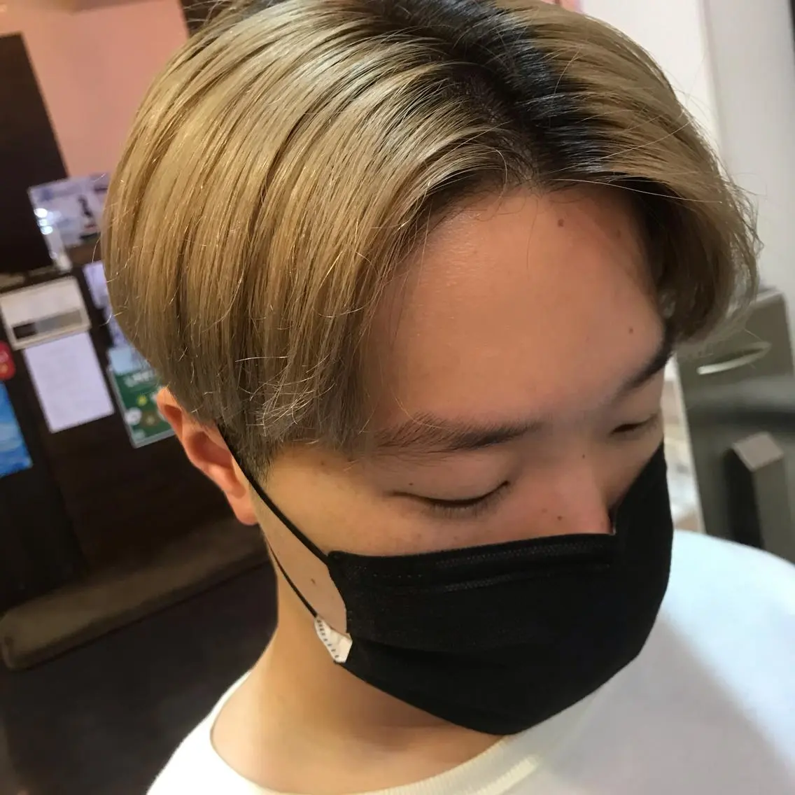ショート メンズ メンズ韓国風 韓国マッシュ マッシュ 韓国風ヘア 💎透明感カラー特化 💎TAISEIのヘアスタイル
