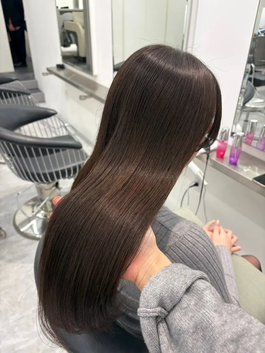 セミロング カラー カット ヘアカラー Parve Mix/ 平 奈果🎀のヘアスタイル