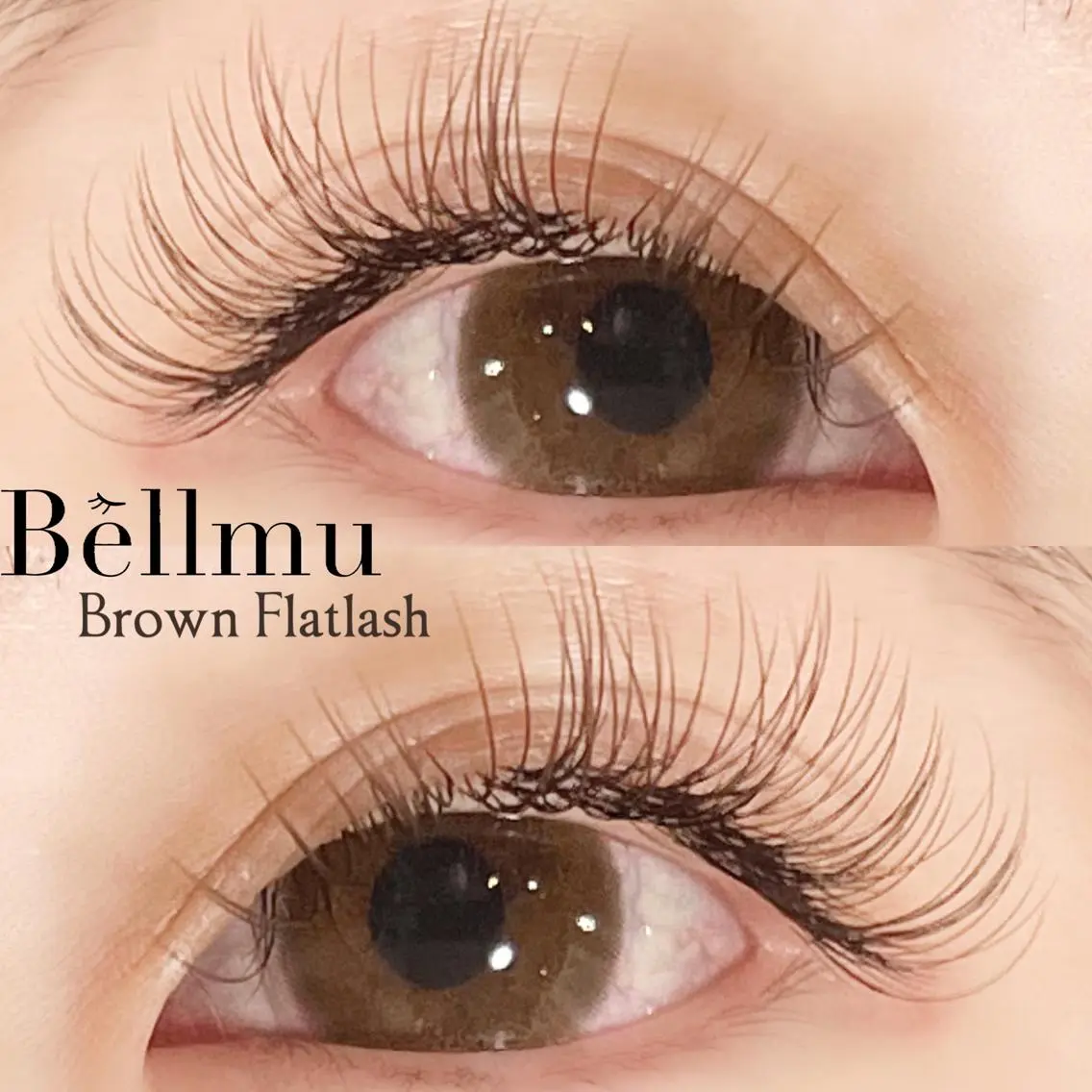 マツエク・マツパ カラーマツエク フラットラッシュ ナチュラル 💈Bèllmu/ なんば/心斎橋❣️のマツエク・マツパデザイン