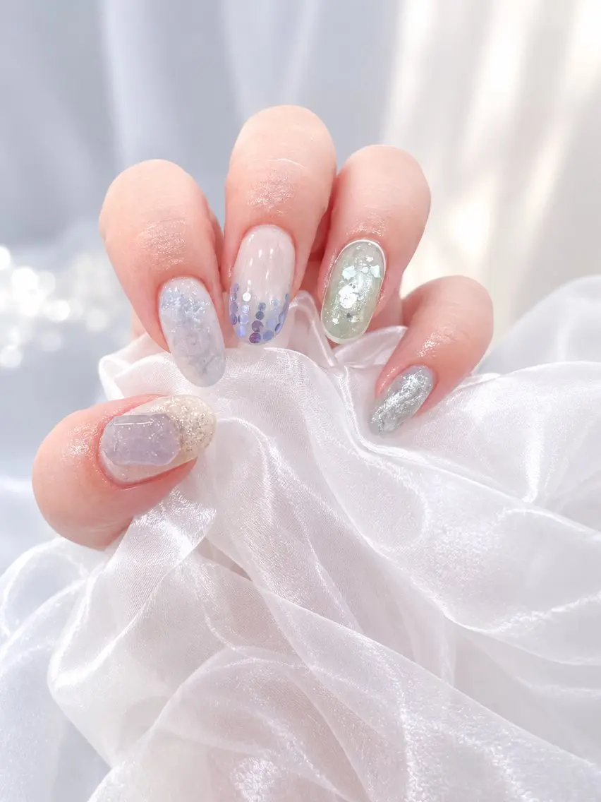 cool🧊🧊💫💫ニュアンスネイル✨️✨️💅✨️オフ込み✨️6900円の写真