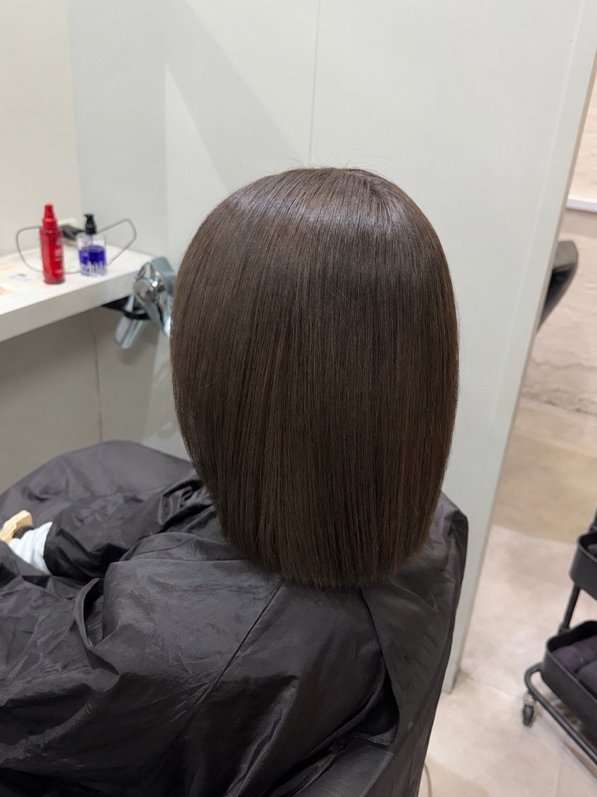 ミディアム ヘアカラー tokute いしい りえのヘアスタイル