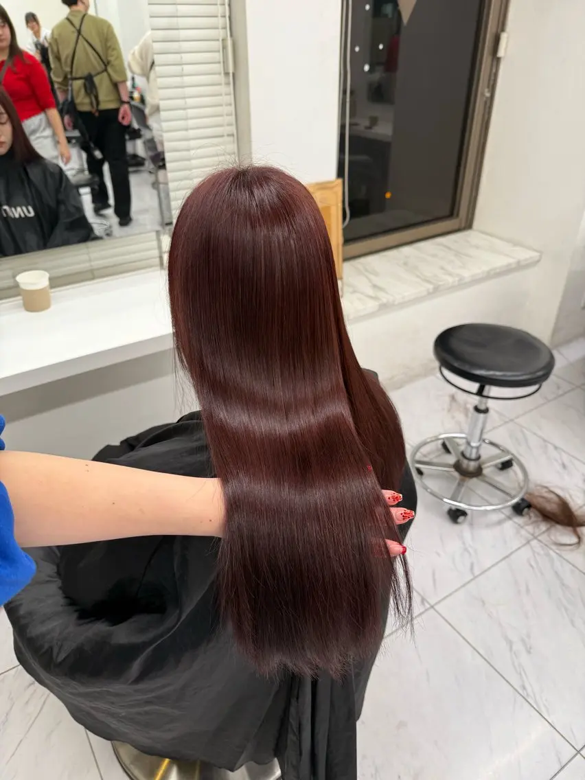 ロング カラー ヘアアレンジ ヘアカラー トリートメント ヘアセット 💗横浜美容室 💗HARUNAのヘアスタイル