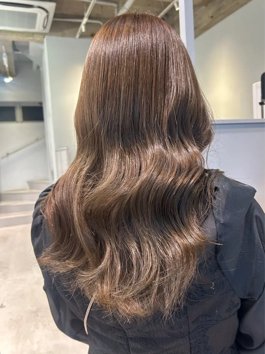ロング カット ヘアカラー 骨格診断カット ひより FILMSのヘアスタイル