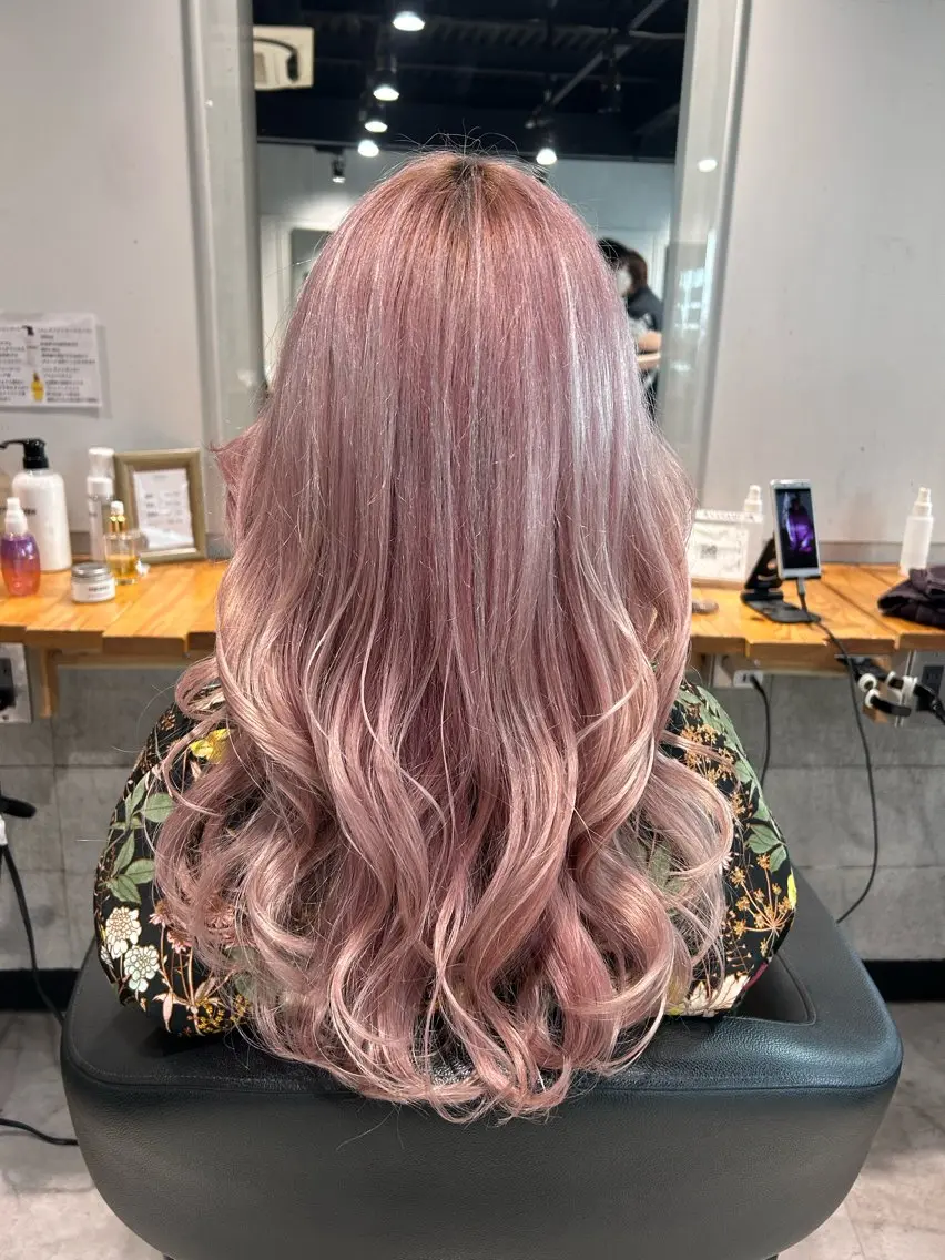 ロング ヘアカラー トリートメント ヘッドスパ レイヤーStyle 🪽菜々実のヘアスタイル